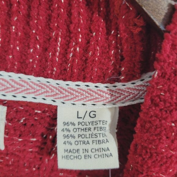 NEW Weatherproof Vintage Womens L Textured Knit Sweater Crew neck Shimmer// 26CT - Picture 6 of 7